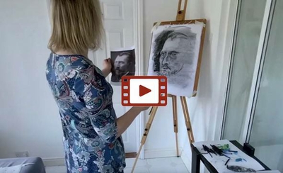 Charcoal portrait